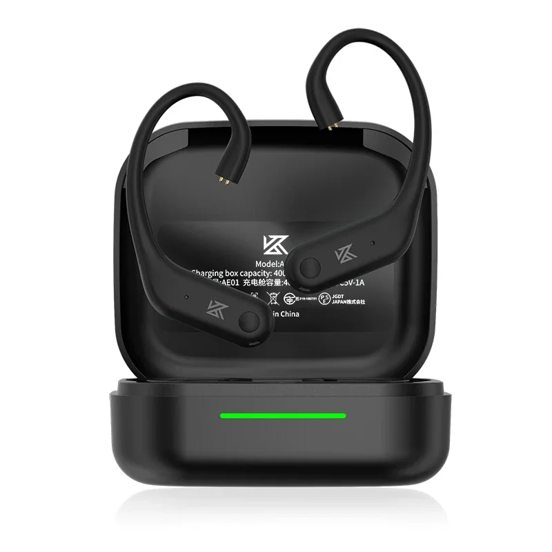 KZ AE01 무선 이어훅 Bluetooth 호환 5.4 이어폰 케이블(충전 케이스 포함) PR1PRO DQ6 ZVX EDXPRO용 C 핀 커넥터