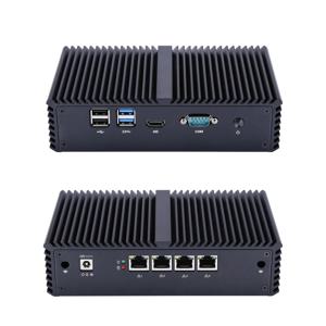 QOTOM 미니 PC 라우터, Q300G4 코어 i3-5005U i5-5200U AES-NI 방화벽 팬리스 7x24- 4x I211/I210 LAN PF/Ubuntu/WIN10
