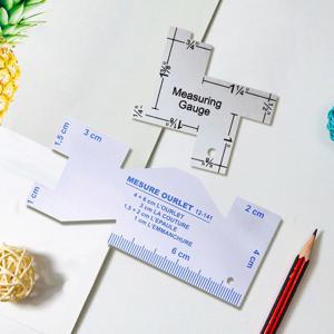 정밀 솔기 측정 게이지 금속 퀼팅 재단사 눈금자 템플릿, DIY 패치워크 퀼팅 공예 액세서리용 재봉 눈금자