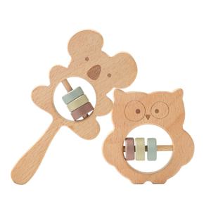 아기 딸랑이 귀여운 나무 동물 코알라 Handbells 장난감 아기 신생아 액세서리 교육 완구 아기 Teether 아기 항목