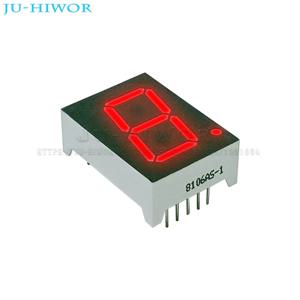 10pcs 10 핀 8106AS 8106BS 0.8 인치 1 자리 비트 7 세그먼트 빨간색 LED 디지털 디스플레이 Digitron 일반 양극 음극 C-A C-C