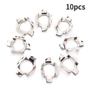 10Pcs H7 어댑터 전조등 소켓 자동차 Led 전구 홀더 램프베이스 D101 고온 방지 스테인레스 스틸 소재
