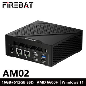 FIREBAT AM0333 미니 PC AMD R5 6600H DDR5 16GB RAM 512GB 1TB SSD WIFI6 BT5.2 휴대용 데스크탑 미니 PC 컴퓨터