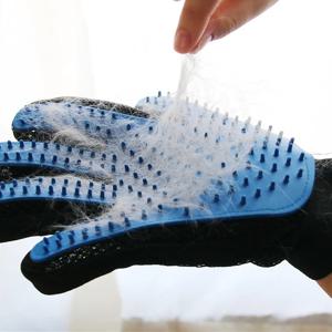 애완 동물 장갑 고양이 손질 장갑 고양이 머리 Deshedding 브러시 장갑 고양이를위한 개 빗 목욕 헤어 리무버 동물을위한 깨끗한 마사지 브러시