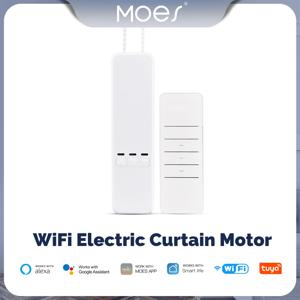 MOES Tuya WiFi 스마트 모터 전기 체인 롤러 블라인드 그늘 셔터 드라이브 RF 원격 키트 Alexa/Google을 통한 스마트 라이프 앱