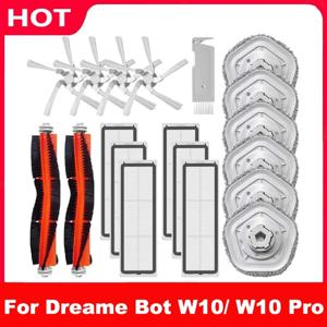 Dreame Bot W10 / W10 PRO 액세서리 로봇 진공 청소기 HEPA 필터 메인 사이드 브러시 걸레 천 패드 교체 부품