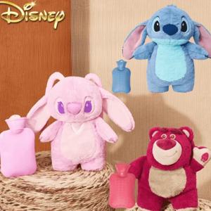 정품 디즈니 스티치 엔젤 Lotso peluche a mano bottiglia calda bottiglie di acqua calda inverno portatile borsa a mano calda