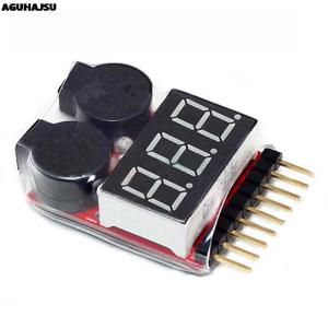 1pcs 1-8S LED 저전압 부저 경보 Lipo 전압 표시기 검사기 테스터