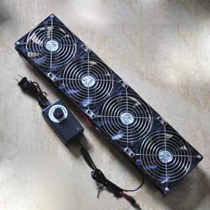 12cm 고속 대용량 공기량 3000 RPM Btc 마이닝 머신 워크스테이션 캐비닛 12v 팬 서버 케이스 냉각 시스템 팬 키트