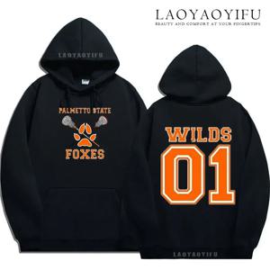 Foxhole Court Palmetto State Foxes 남성 까마귀 Foxhole Field Palmetto State Fox 코스프레 야생 동물 긴팔 운동복