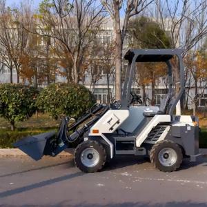 미니 로더 800kg 무료 배송 프론트 로더 4×4 휠 백호 로더 모든 지형 Skidsteel 로더 소형 로더 4 휠
