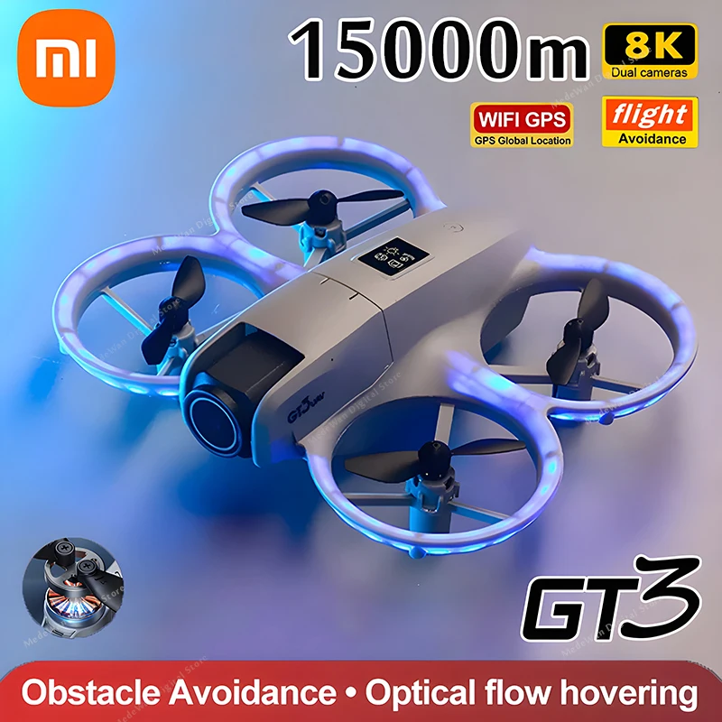 Xiaomi GT3 드론 RC 8K 5G GPS 전문 HD 항공 사진 원격 제어 항공기 HD 듀얼 카메라 Quadcopter 장난감 UAV New