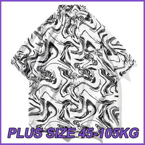 여성용 플러스 사이즈 셔츠 십대 느슨한 반팔 셔츠 여름 얇은 칼라 탑 4XL 5XL 여성 캐주얼 통기성 의류