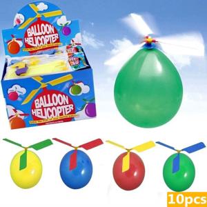 1-10pcs 헬리콥터 풍선 휴대용 야외 놀이 비행 Ballon 장난감 생일 파티 장식 어린이 선물 파티 용품 글로브