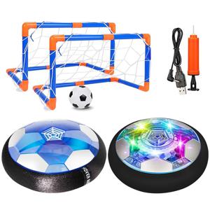 LED 조명 및 폼 범퍼가 있는 에어 파워 호버 볼, 실내 야외 장난감, 공기 플로팅 축구 공, 소년 소녀용 축구 공 장난감