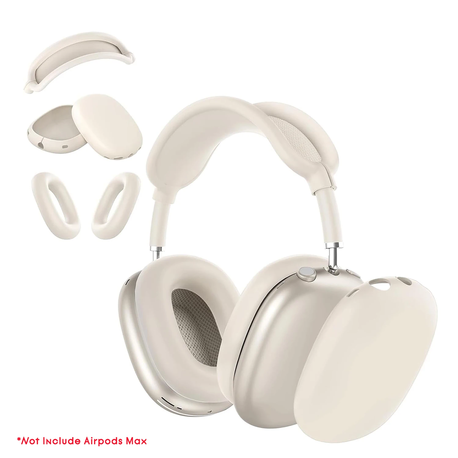 실리콘 보호 커버/스크래치 방지 이어 패드 보호 커버/귀마개 커버/AirPods Max 1/2용 헤드밴드 커버