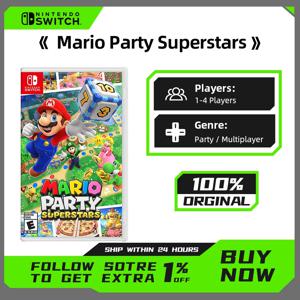 NINTENDO SWITCH 스페인어 버전 EU 보증을 위한 MARIO PARTY SUPERSTARS SWITCH 실제 게임
