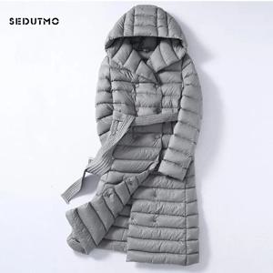 SEDUTMO 겨울 플러스 사이즈 3XL 롱 여성 다운 재킷 울트라 라이트 오리 다운 코트 까마귀 가을 퍼퍼 재킷 ED226