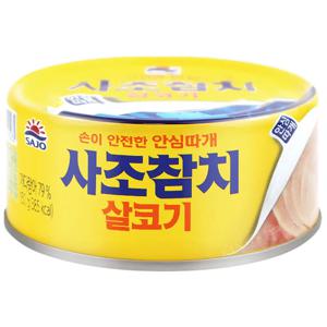사조 살코기 참치 150g×1개 통조림 참치캔 안심따개