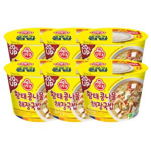 오뚜기컵밥 황태콩나물 해장국밥 301.5g 6개