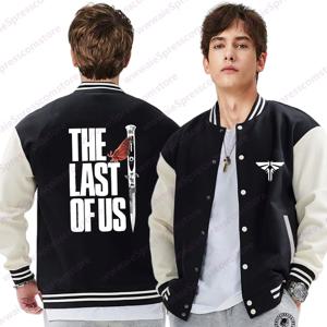 Hot The Last of Us 하라주쿠 야구 저지 가을, 겨울 모델 남성 및 여성 야외 스트리트 캐주얼 스웨트 재킷 탑