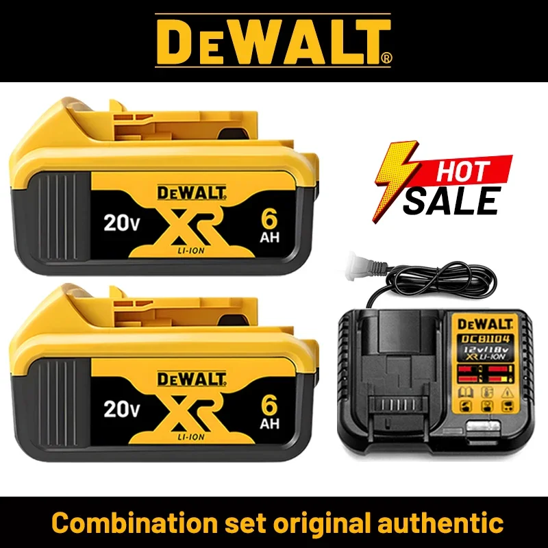 정품-DEWALT 배터리 20V, 6AH, 충전식 리튬 이온 배터리, DEWALT, DCB115, DCB118, 고속 충전, DEWALT 공구 배터리,