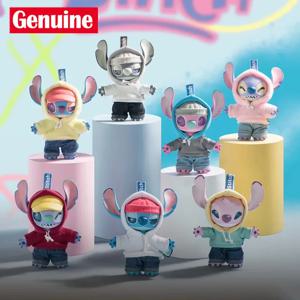 Miniso 블라인드 박스 스티치 Gen Z 스트리트 시리즈 그림 귀여운 스티치 비닐 인형 미스터리 박스 플러시 서프라이즈 백 펜던트 생일 선물