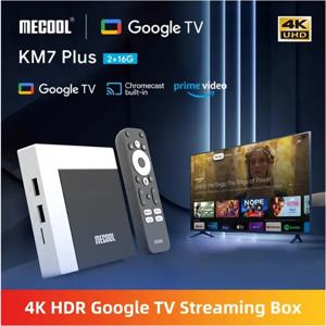 MECOOL KM7 Plus TV Box Android 11 Netflix 4k Google 인증 2GB DDR4 16GB ROM 100M LAN 인터넷 S905Y4 AV1 홈 미디어 플레이어