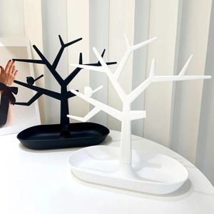 1PC 나무 옷걸이 크리 에이 티브 목걸이 쥬얼리 목걸이 팔찌 쥬얼리 디스플레이 랙 크리 에이 티브 귀걸이 반지 스토리지 랙