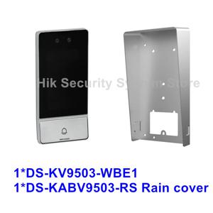 Hikvision 비디오 인터콤 DS-KV9503-WBE1 4.3 인치 금속 WIFI 얼굴 인식 IP 빌라 도어 스테이션 POE 초인종 도어 폰
