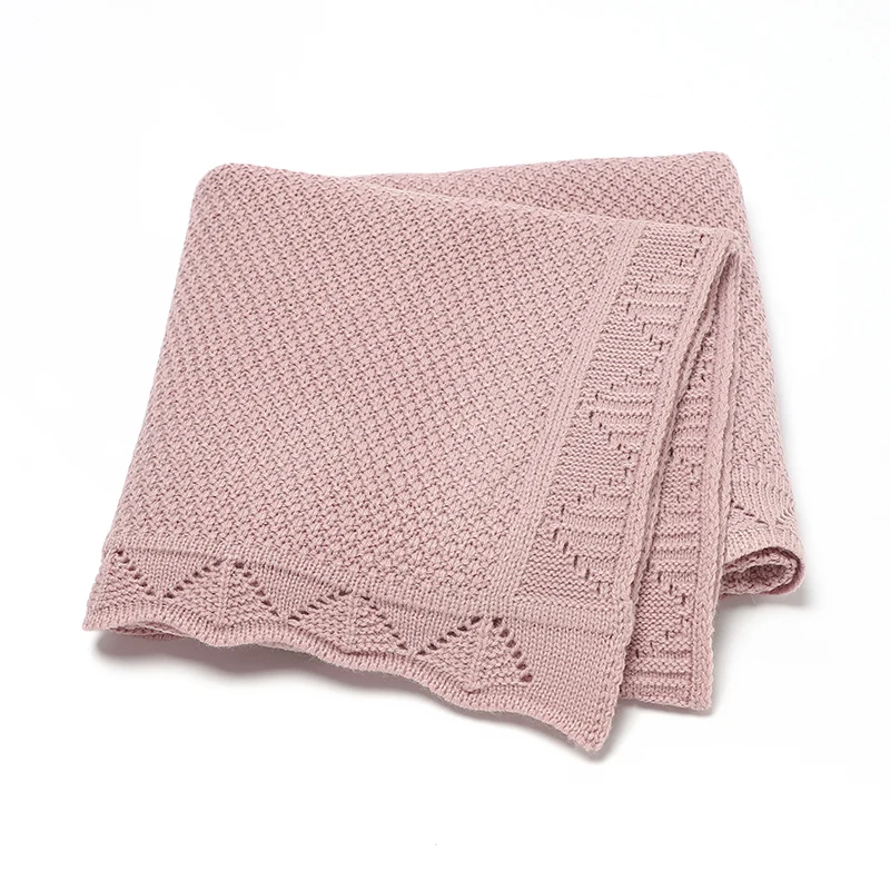 아기 담요 니트 신생아 Swaddle Wrap 유아용 침대 퀼트 슈퍼 소프트 유아 Infantil 유모차 소파 침구 슬리핑 커버 100*80cm