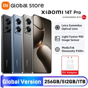 샤오미 14T 프로 5G 스마트폰 글로벌 버전, 치수 9300 + CPU AI 디스플레이, 50MP 라이카 카메라, 50W 무선 120W 충전, 12GB RAM