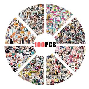 100pcs 애니메이션 스티커 낙서 DIY 노트북 스케이트 보드 노트북 전화 수하물 방수 전사 술 스티커 어린이 장난감 소년 소녀 선물