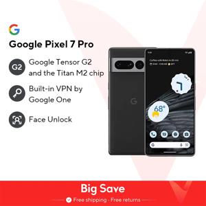 구글 픽셀 7 프로 5G 스마트폰, 6.7 인치 구글 텐서 G2 120Hz OLED 디스플레이, 50MP 트리플 카메라 NFC 재고, 12GB RAM, 128GB ROM