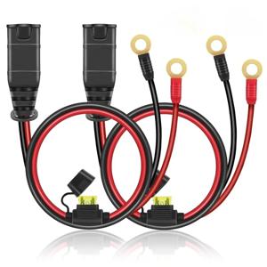 NOCO GC002 X-Connect 6mm 스마트 배터리용 2팩 와이어 하네스 트리클 충전기 케이블 배터리 텐더 리드 점프 스타터 케이블