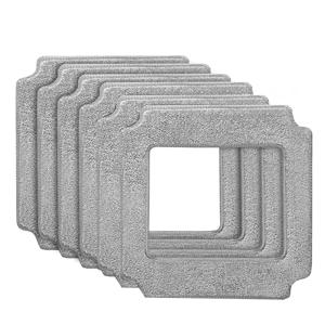 ABIR WD8 창 클리너 로봇 용 유리 청소 걸레, Windows 유리 두꺼운 Mopping 세척 용 21x21cm 빨 수있는 옷 넝마