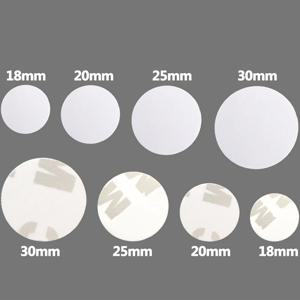 뒷면 접착식 스티커, 동전 유형 125KHZ ID RFID 코일 카드, EM4100 RFID 칩/크기: 18mm, 20mm, 25mm, 30mm, 100 개