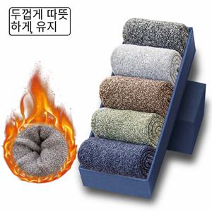 5 쌍 두꺼운 양말 남자 고품질 수건 따뜻한 겨울 양말을 유지 코튼 크리스마스 선물 양말 남자 열 크기 38-45