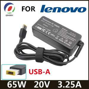 레노버 씽크패드 X301S X230S G500 G405 X1 탄소 E431 E531 T440s 요가 13용 20V 3.25A 65W USB AC 노트북 충전기 전원 어댑터