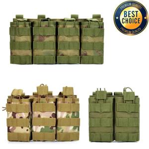 1000D 전술 잡지 파우치 더블/트리플/쿼드러플 매거진 파우치 Airsoft Ak 7.62/5.56mm M4 Ar 라이플 사냥 액세서리