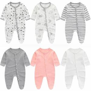 신생아 소녀 Romper 2023 새로운 가을, 겨울 CottonInfant 옷 부드러운 아기 Onepiece 만화 아기 소년 옷 0 ~ 9 개월