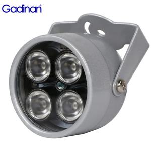 Gadinan 4 배열 LED 적외선 방수 야간 투시경 IR 조명기 빛 850nm CCTV 채우기 빛 DC 12V CCTV 보안 카메라