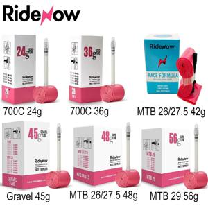 RideNow TPU 자전거 내부 튜브 700C X18 23 25 28 32 35 37 40C MTB 자갈 초경량 자전거 타이어 26 /27.5 /29 인치 패치 키트 포함
