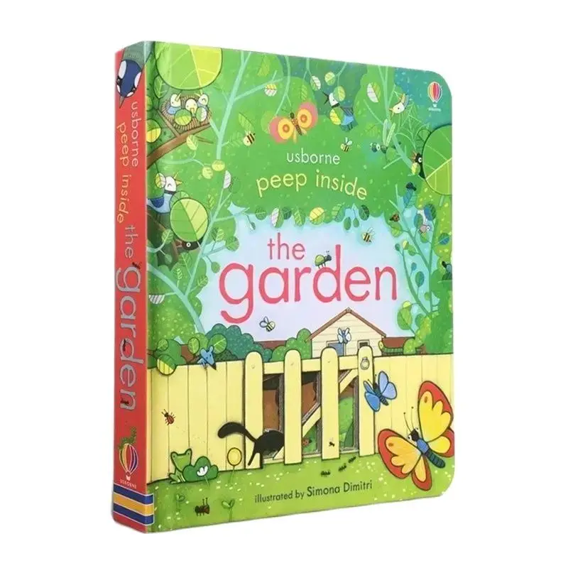 Usborne Peep Inside The Garden 영어 학습 플랩 그림책 교육용 3D 플랩 그림책 어린이 독서 책