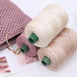 3mm 크로 셰 뜨개질 원사 얼음 밧줄 스레드 손 뜨개질 가방 모자 신발 짠 DIY 후크 쿠션 뜨개질 재료 바느질 액세서리
