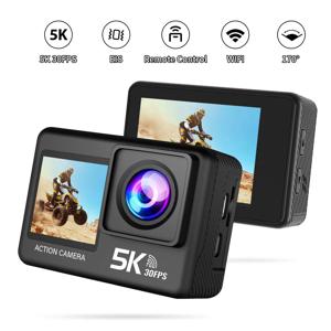 Ourlife 5K 액션 카메라 4K60FPS 2.0인치 터치 스크린 WiFi 170 °   광각 30M 방수 헬멧 비디오 녹화 스포츠 카메라