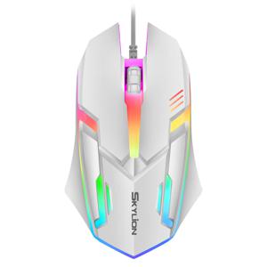 F1 유선 마우스 다채로운 조명 게임 및 사무실, 마이크로소프트 윈도우 및 애플 IOS 시스템용, 3 키