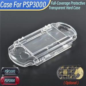 PSP3000 PSP2000 게임 콘솔 용 투명 하드 케이스 PSP 크리스탈 보호 케이스 용 풀 커버리지 보호 케이스