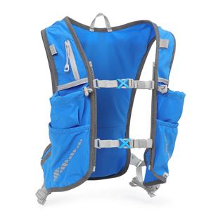 속건성 러닝 백팩 5L, 초경량 수분 공급 조끼 산악 자전거 가방, 통기성, 1.5L 워터백 250ML 물병