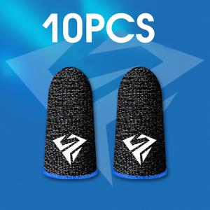 PUBG 게이머를위한 10pcs 모바일 게임 손가락 끝 장갑 Sweatproof Anti-slip 터치 스크린 손가락 슬리브 통기성 게임 손가락 커버